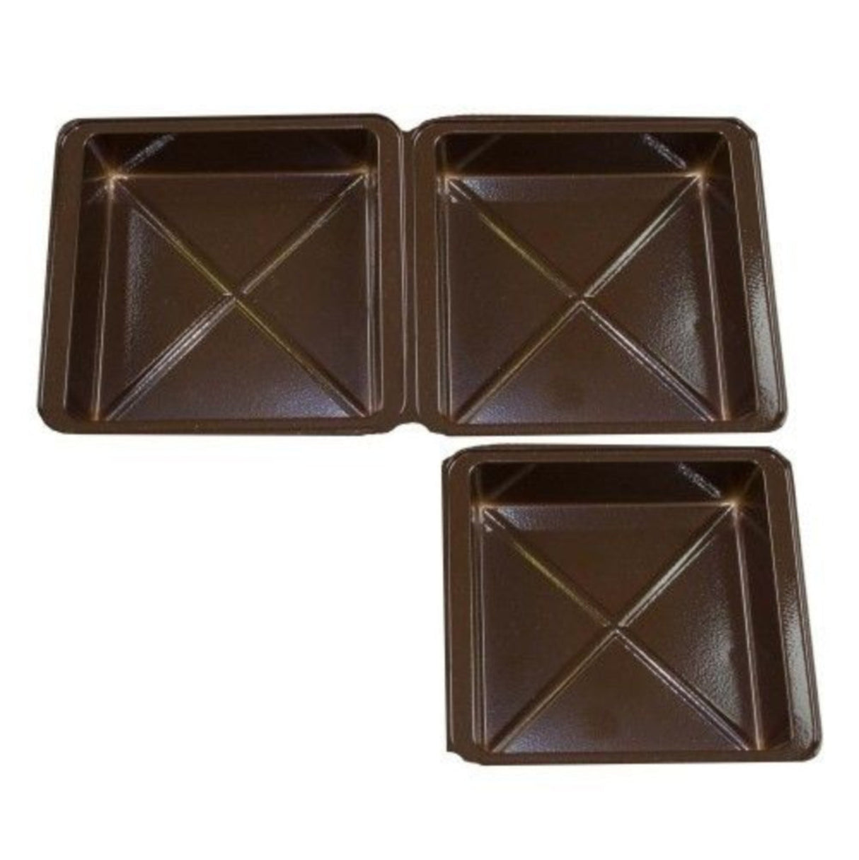 Brown - Candy Tray - (1/8 lb & 1/4 lb) 6-1/2 x 3-1/2"