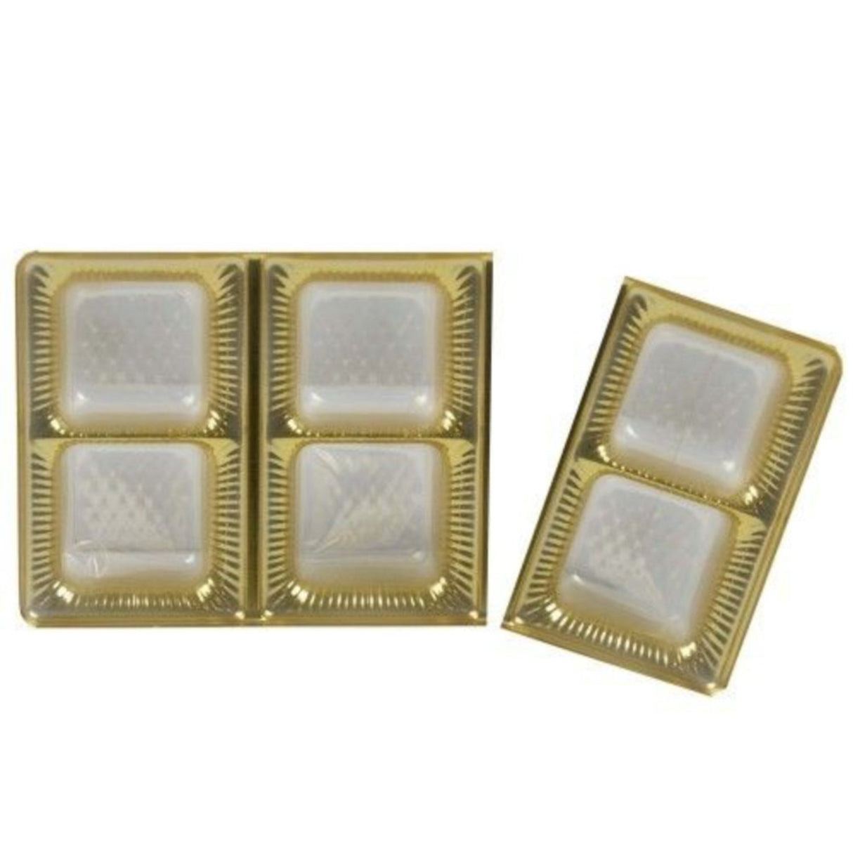 Gold - Candy Tray - (1/4 lb & 2-Piece) 6-1/2 x 3-1/2"
