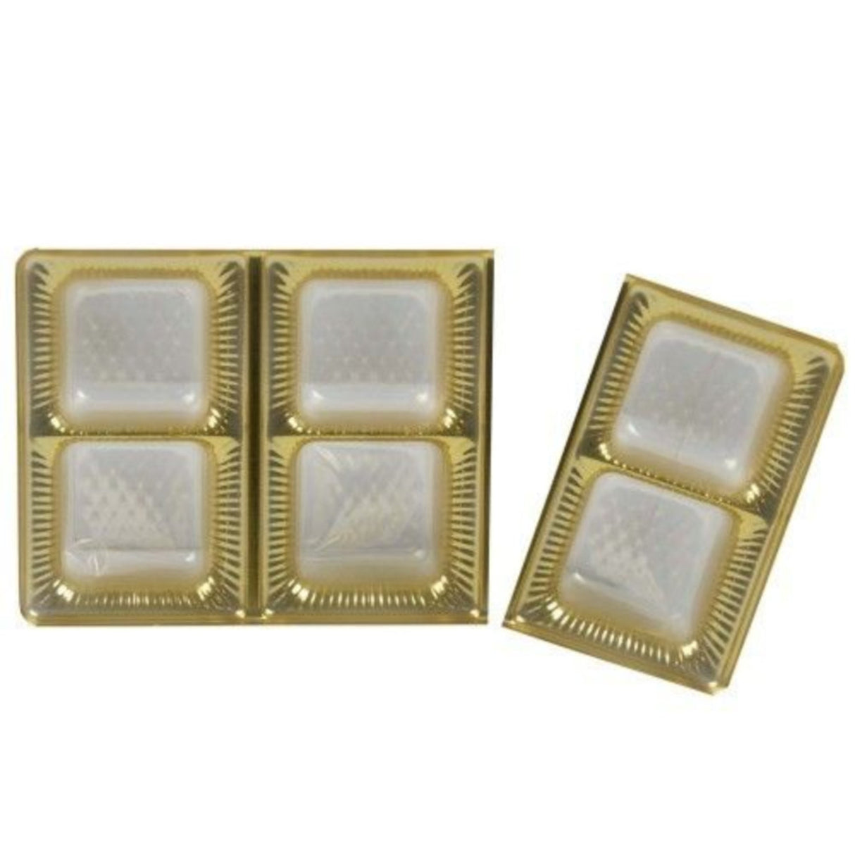 Gold - Candy Tray - (1/4 lb & 2-Piece) 6-1/2 x 3-1/2"