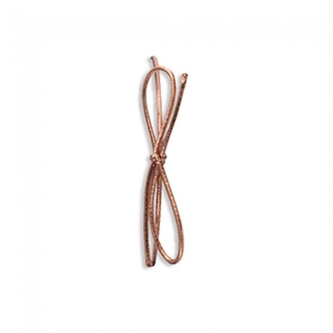 Metallic Copper - Pre Tied Stretch Loop - 10" Loop (18" untied)