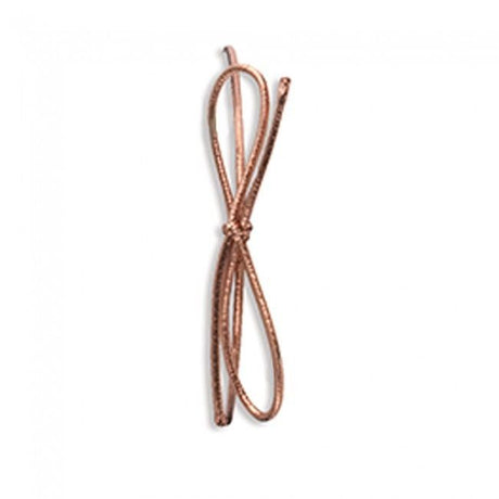 Metallic Copper - Pre Tied Stretch Loop - 19" Loop (28" untied)