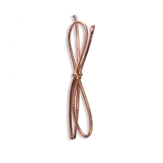 Metallic Copper - Pre Tied Stretch Loop - 19" Loop (28" untied)