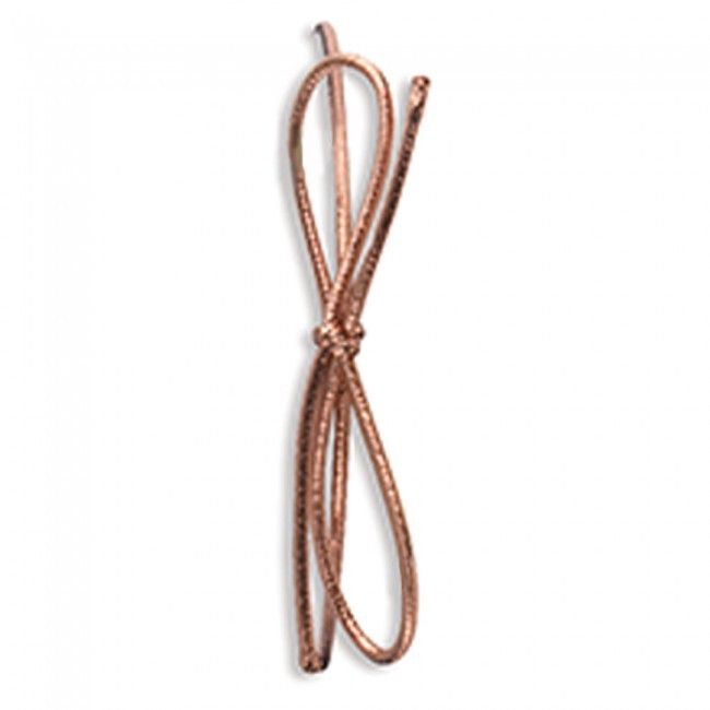 Metallic Copper - Pre Tied Stretch Loop - 22" Loop (32" untied)