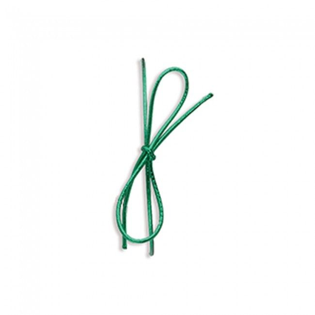 Metallic Emerald - Pre Tied Stretch Loop - 10" Loop (18" untied)