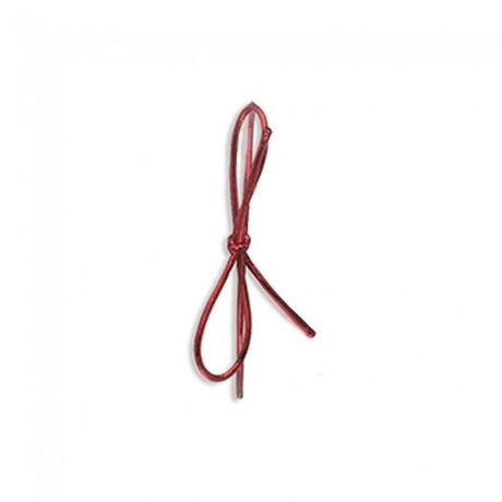 Metallic Red - Pre Tied Stretch Loop - 10" Loop (18" untied)