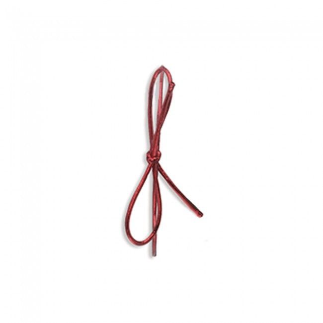 Metallic Red - Pre Tied Stretch Loop - 10" Loop (18" untied)