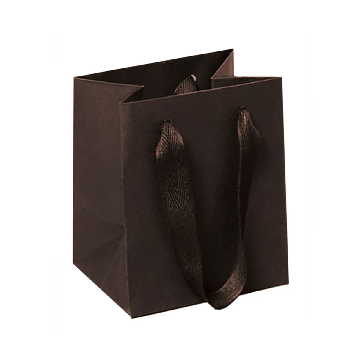 Eastside Espresso - Twill Ribbon Handle Gift Bag - 5 x 4 x 6"
