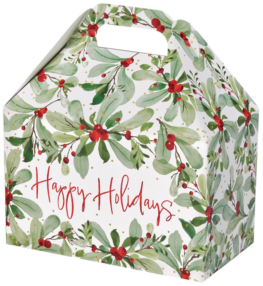 Holiday Berries - Gable Box - 8-1/2 x 5 x 5-1/2"