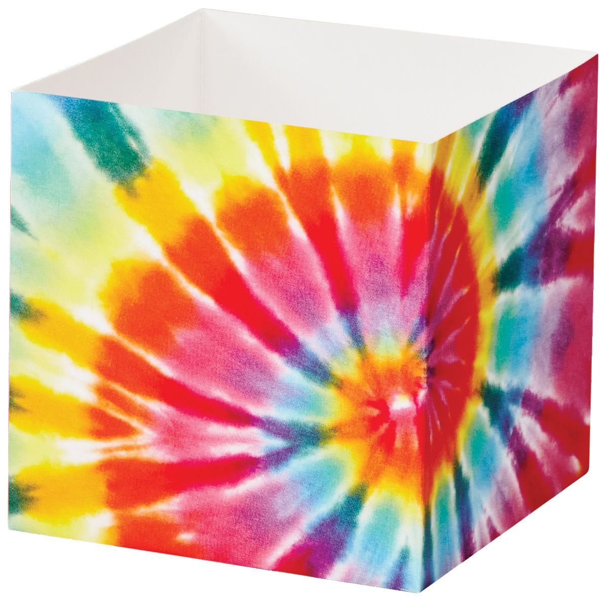 Tie-Dye - Square Party Favor Gift Box - 3-3/4 x 3-3/4 x 3-3/4"