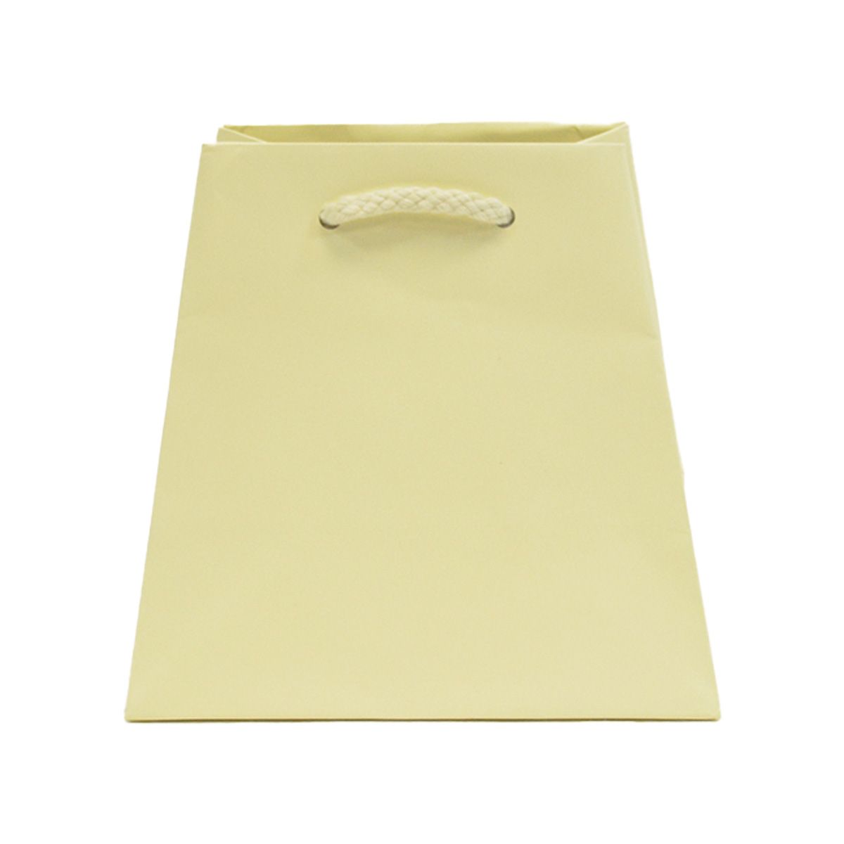 Matte Ivory - Trapezoid Tote - 4.5" (L-Top) / 6.25" (L-Bottom) x 4" (W) x 6" (H)