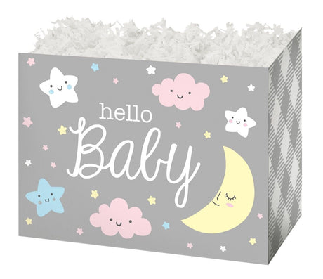 Hello Baby - Basket Box - 6-3/4 x 4 x 5"
