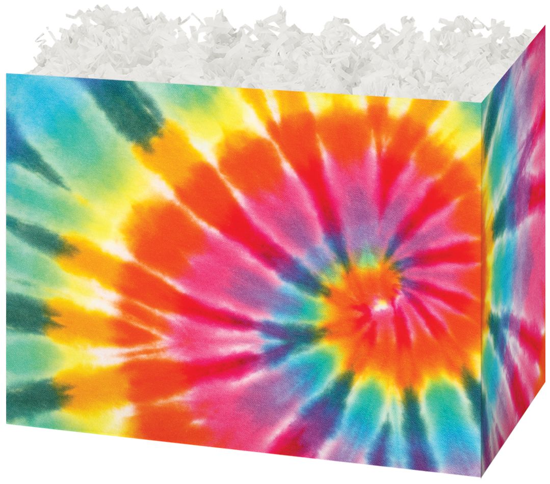 Tie-Dye - Basket Box - 6-3/4 x 4 x 5"