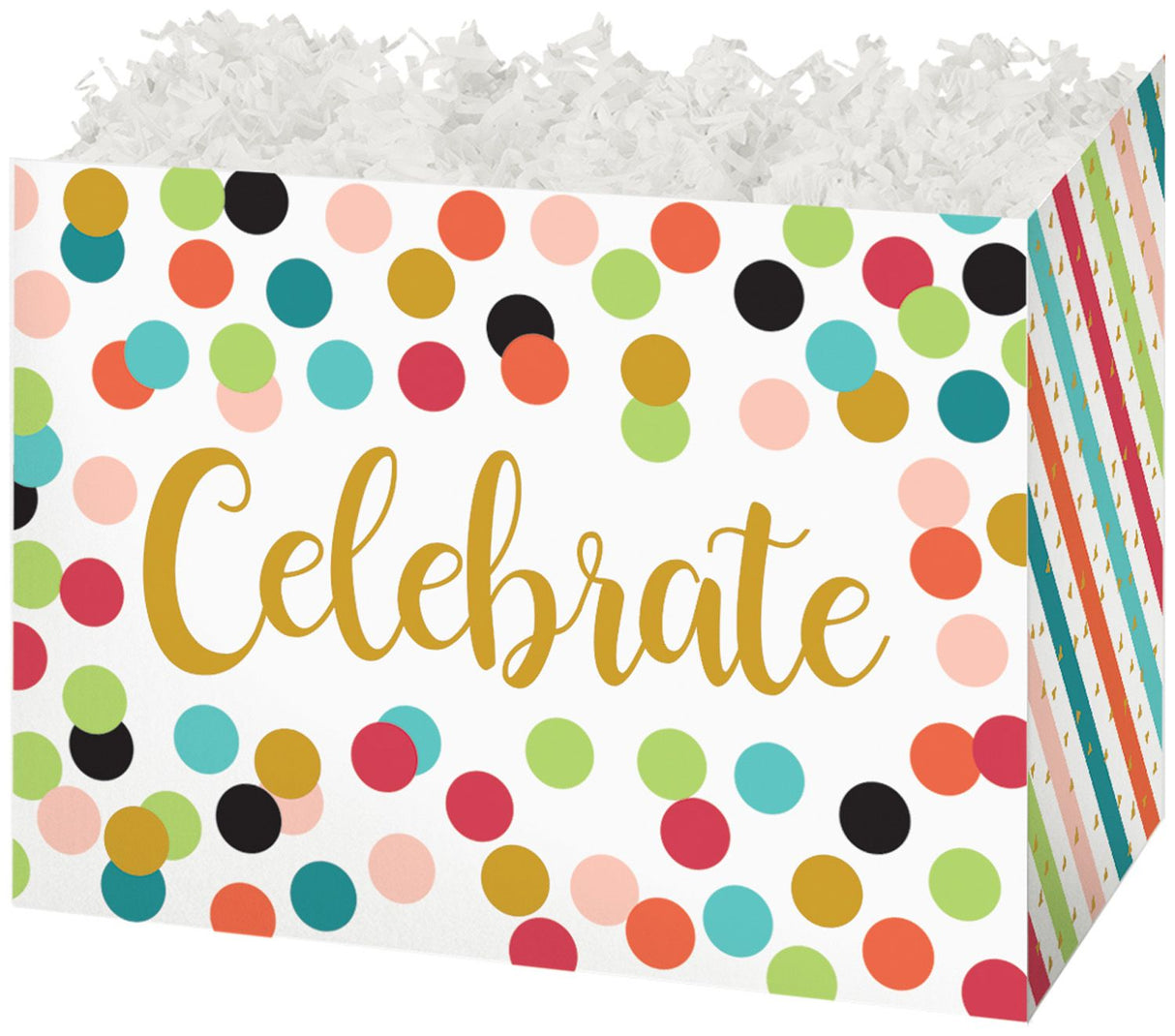 Celebrate Dot - Basket Box - 10-1/4 x 6 x 7-1/2"