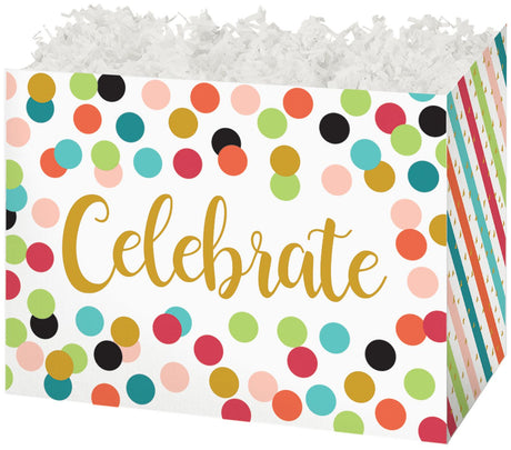 Celebrate Dot - Basket Box - 10-1/4 x 6 x 7-1/2"