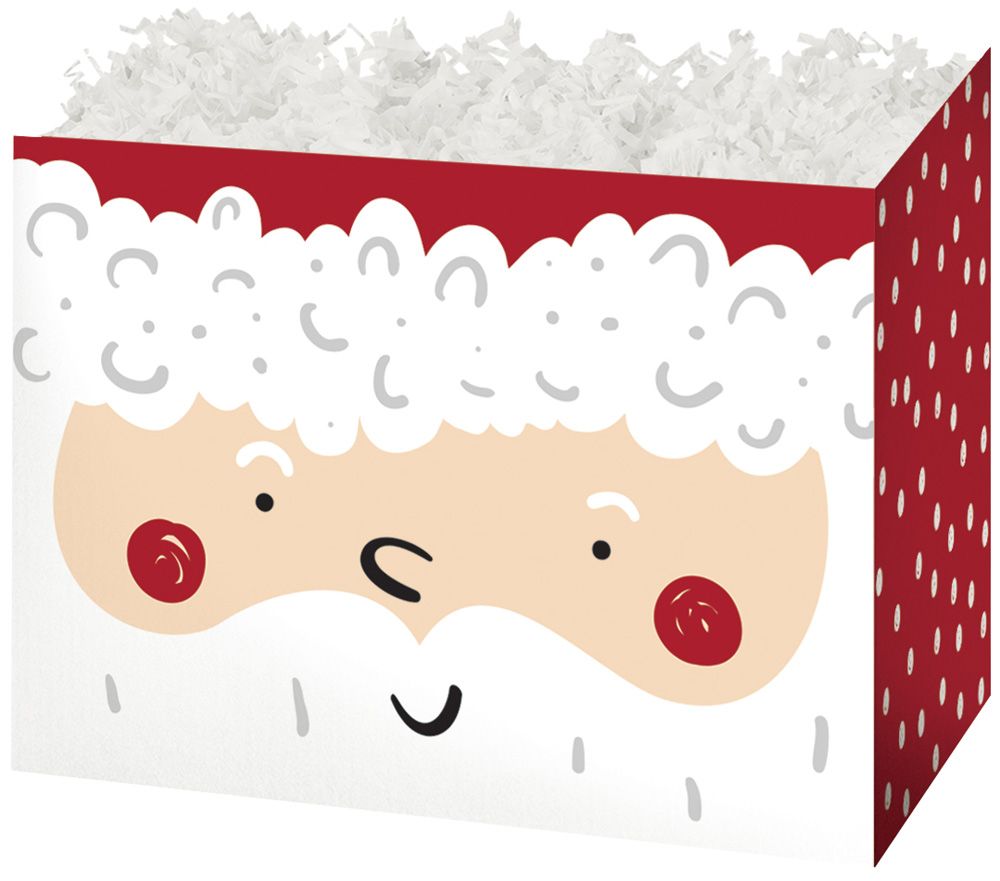 Santa Claus - Basket Box - 6-3/4 x 4 x 5"