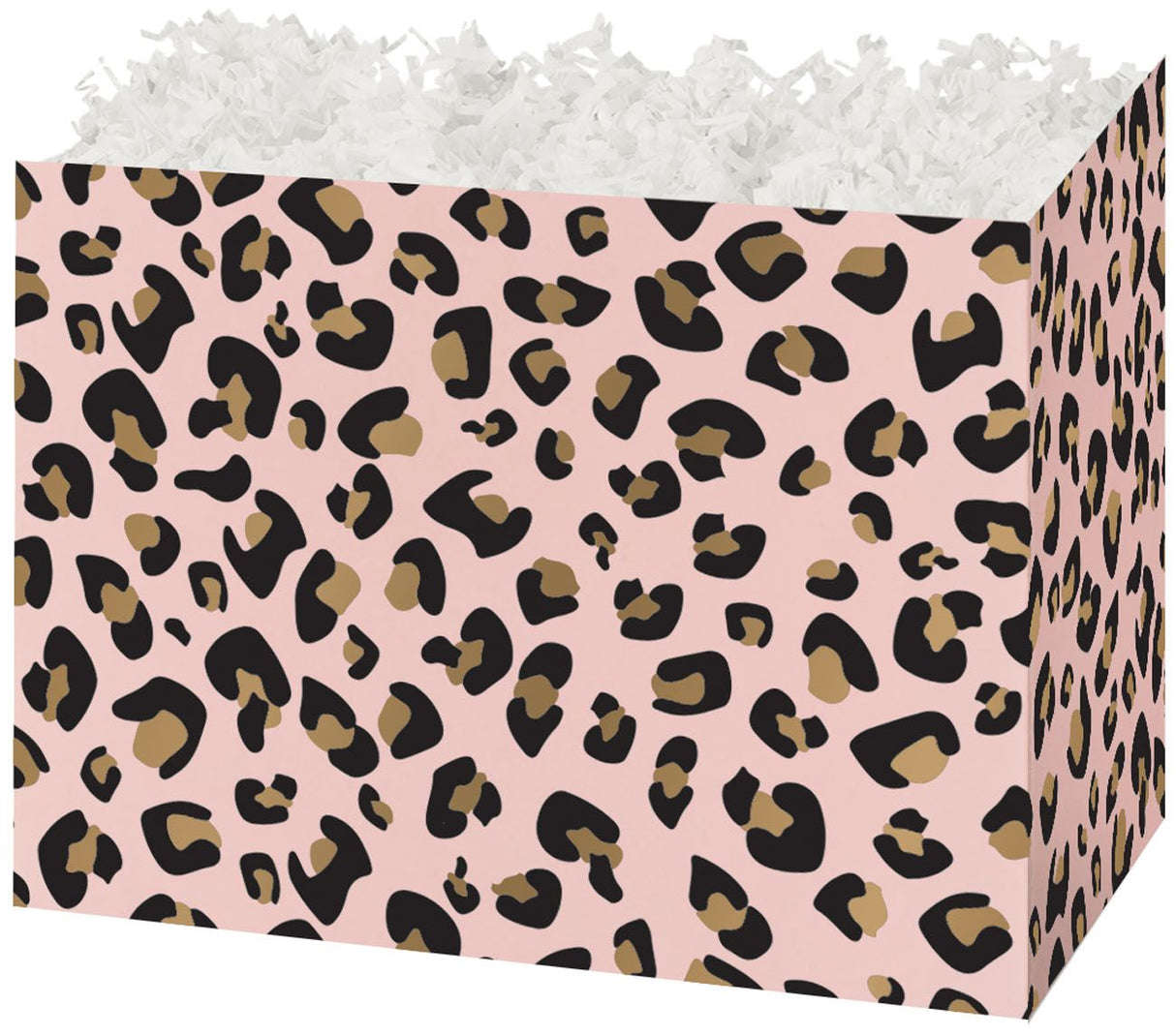 Leopard Print - Basket Box - 10-1/4 x 6 x 7-1/2"