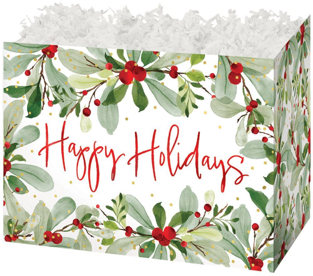 Holiday Berriess - Basket Box - 10-1/4 x 6 x 7-1/2"