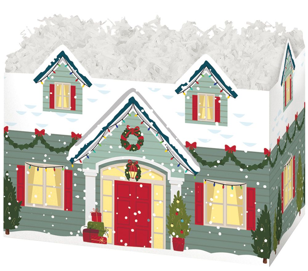 Home for the Holidays - Basket Box - 10-1/4 x 6 x 7-1/2"