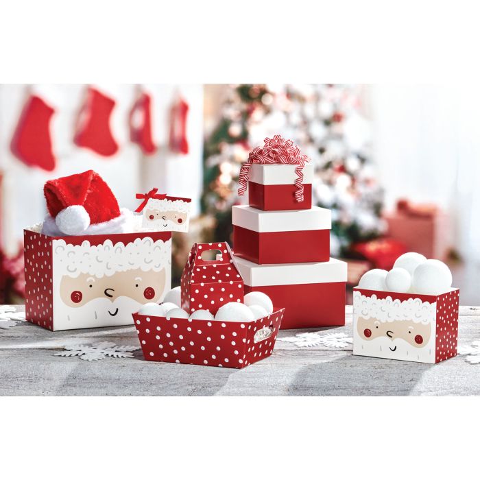 Santa Clause & Polka Dot Christmas Gift Box Collection