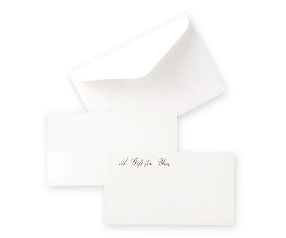 Plain White - Enclosure Cards - 3-5/8 x 2-3/8"