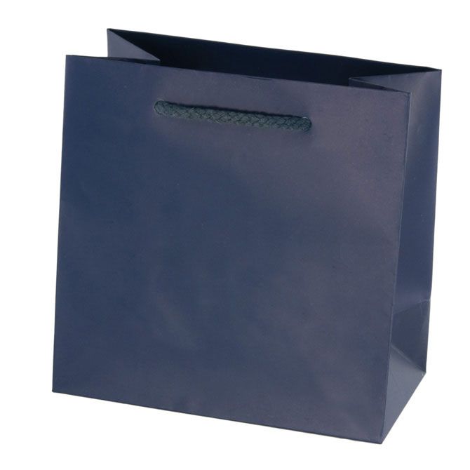 Matte Navy - Euro Tote - 8 x 4 x 10"