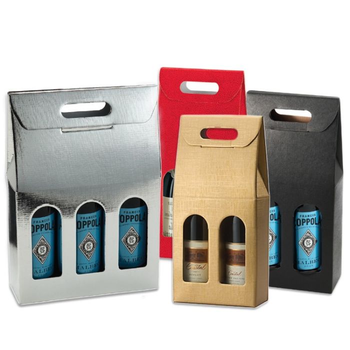 Embossed Wine Bottle Carriers