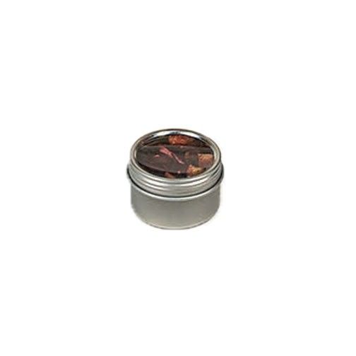 Silver - Tin - Clear Lid - (Small) 1-1/2" (Dia) x 1" H