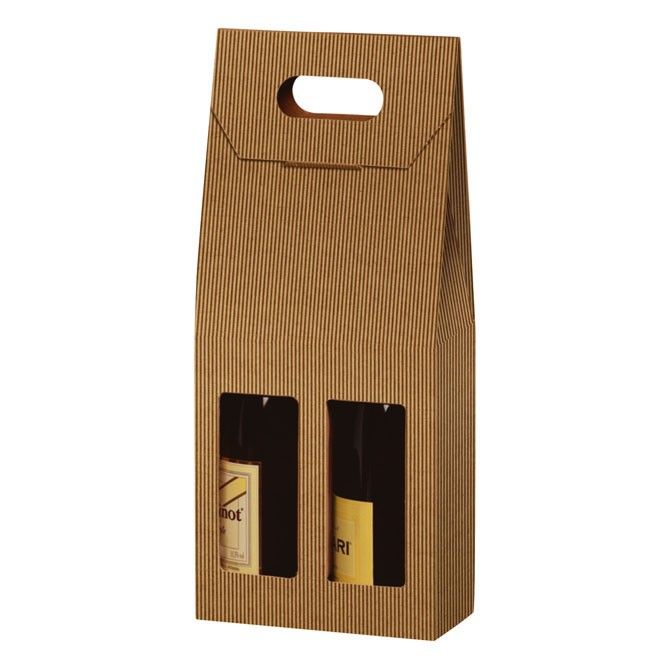 Tawny - 2 Bottle Carrier - 7 x 3-1/2 x 15-3/4"