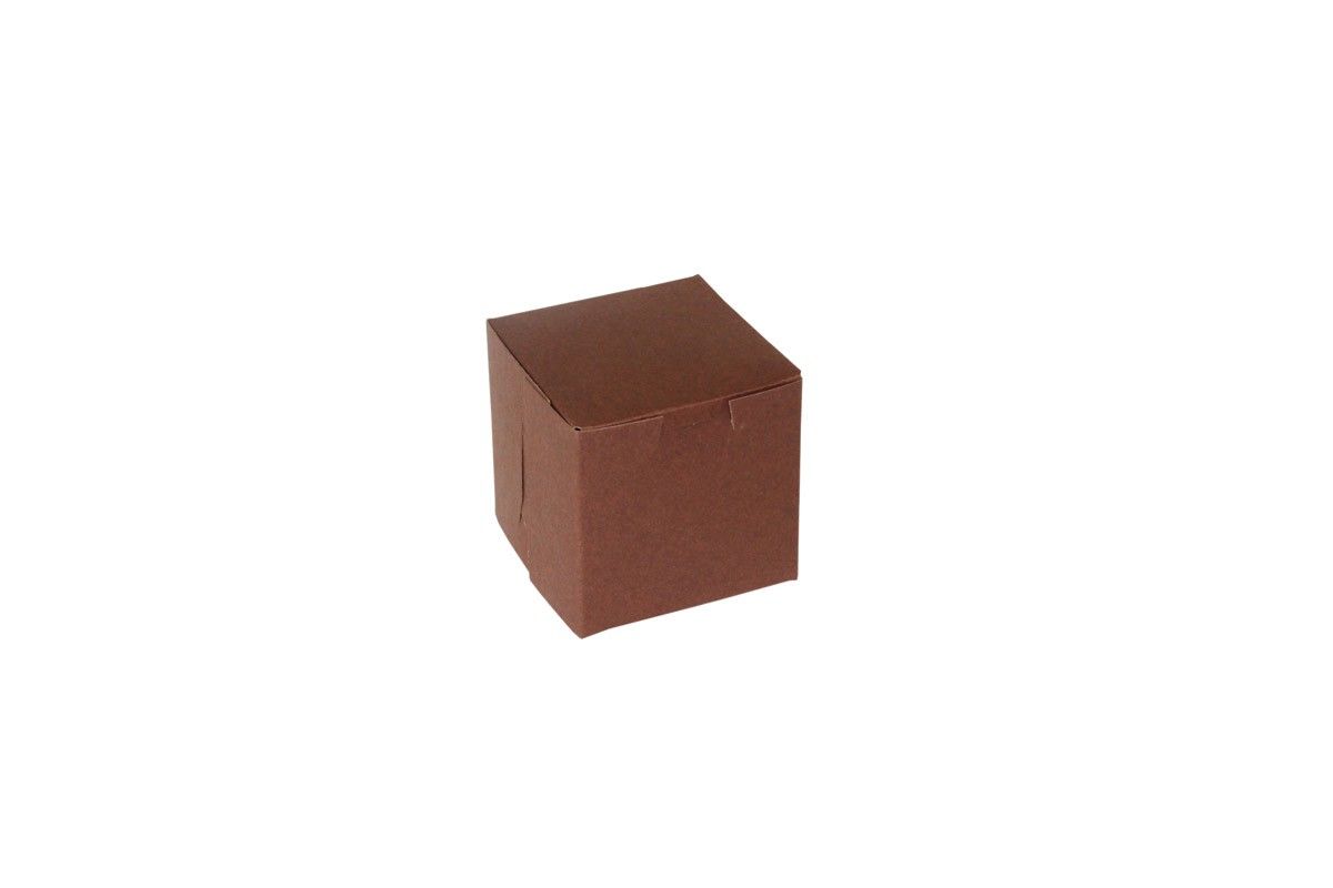Cocoa - 1 Pc. Cake Box - 4 x 4 x 4"