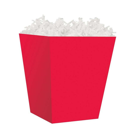 Red - Sweet Treat Boxes - 4 x 4 x 4-1/2"