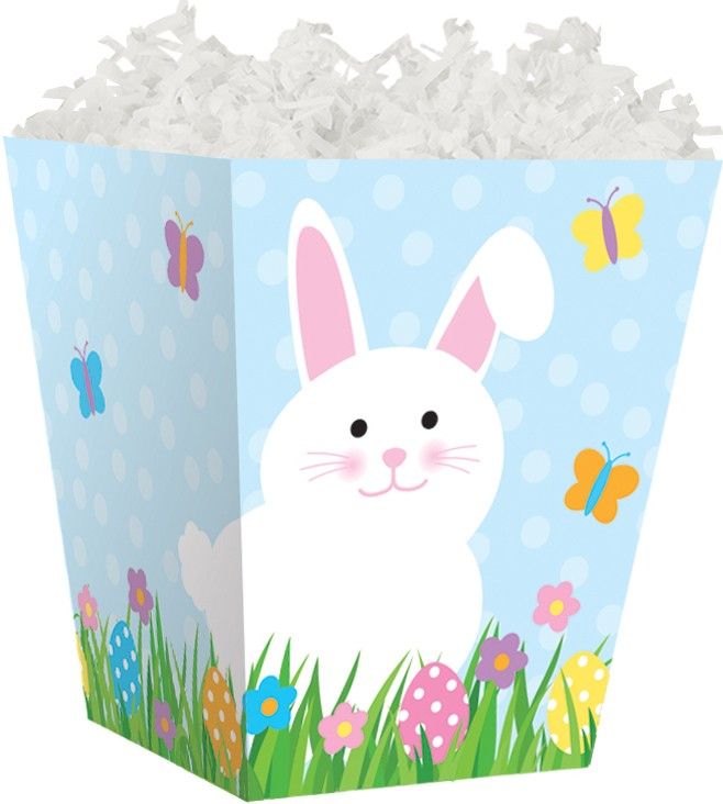 Happy Easter - Sweet Treat Boxes - 4 x 4 x 4-1/2"