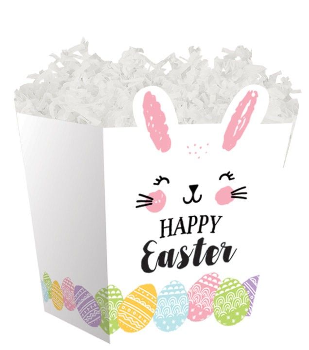 Happy Easter Bunny - Sweet Treat Boxes - 4 x 4 x 4-1/2"