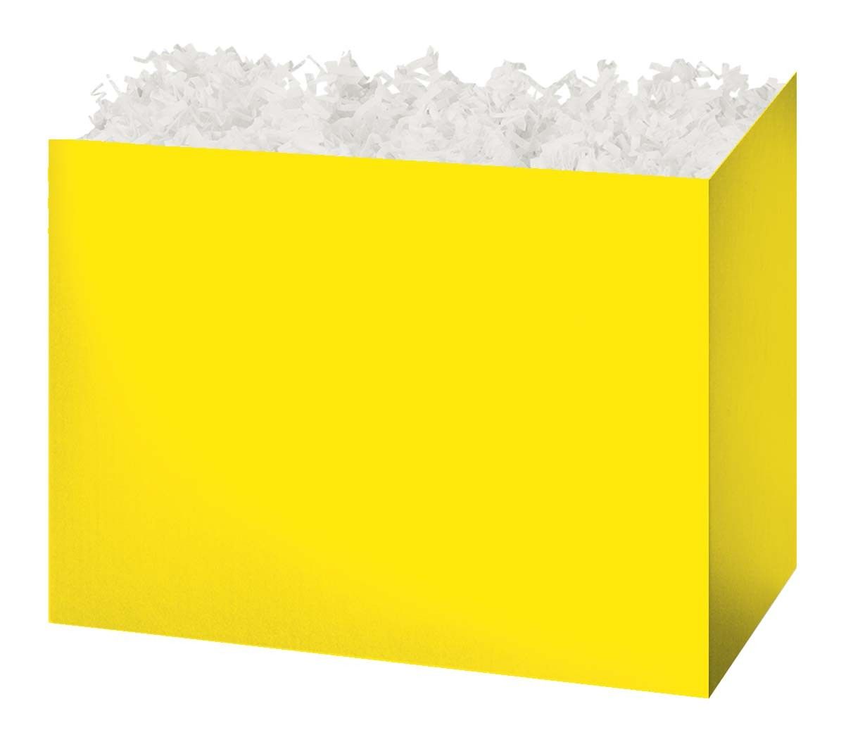 Yellow - Basket Box - 8-1/4 x 4-3/4 x 6-1/4"