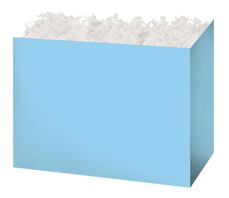 Light Blue - Basket Box - 8-1/4 x 4-3/4 x 6-1/4"