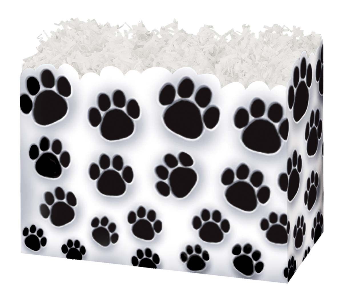 Paw Prints - Basket Box - 6-3/4 x 4 x 5"