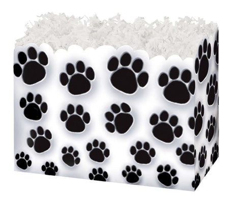 Paw Prints - Basket Box - 10-1/4 x 6 x 7-1/2"