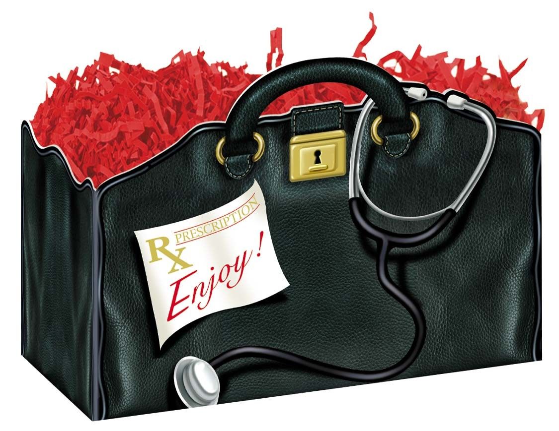 Doctor's Bag - Basket Box - 6-3/4 x 4 x 5"