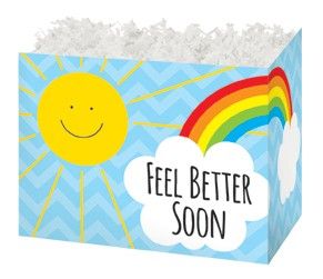 Feel Better Sunshine - Basket Box - 6-3/4 x 4 x 5"