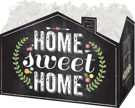 Chalkboard Home Sweet Home - Basket Box - 6-3/4 x 4 x 5"
