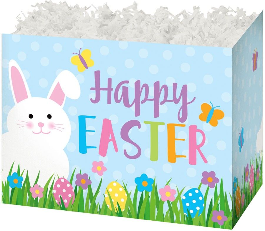 Happy Easter - Basket Box - 6-3/4 x 4 x 5"