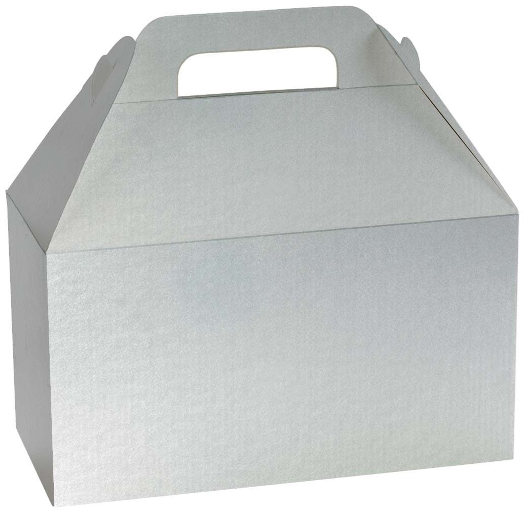 Silver Metallic - Gable Box - 8-1/2 x 5 x 5-1/2"