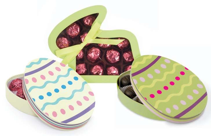 Novelty Shaped Easter Candy Boxes