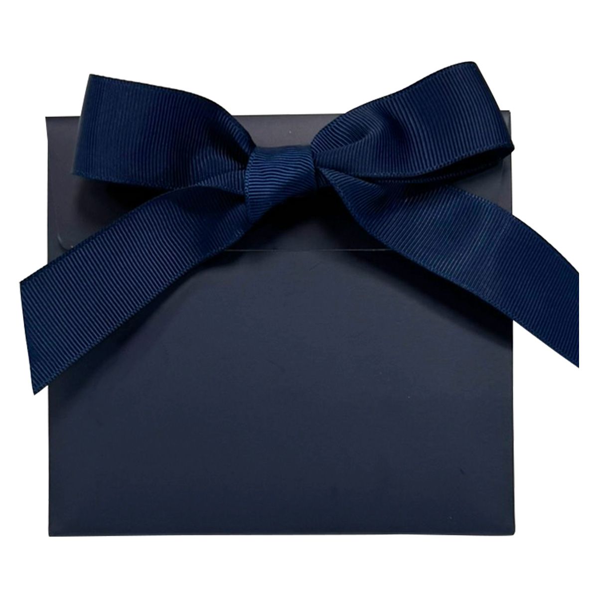 Navy / Green - Clutch Purse Box - 5 x 2.75 x 4.5"