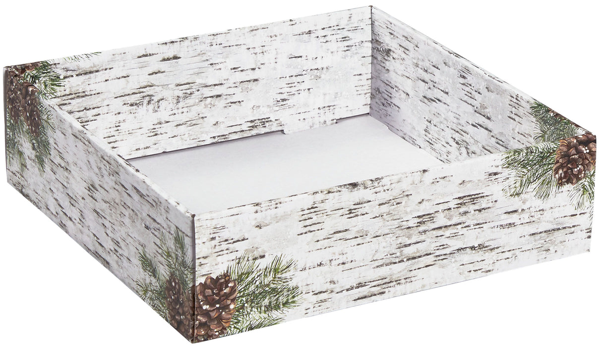 White Birch - Decorative Trays - 10 x 10 x 3"