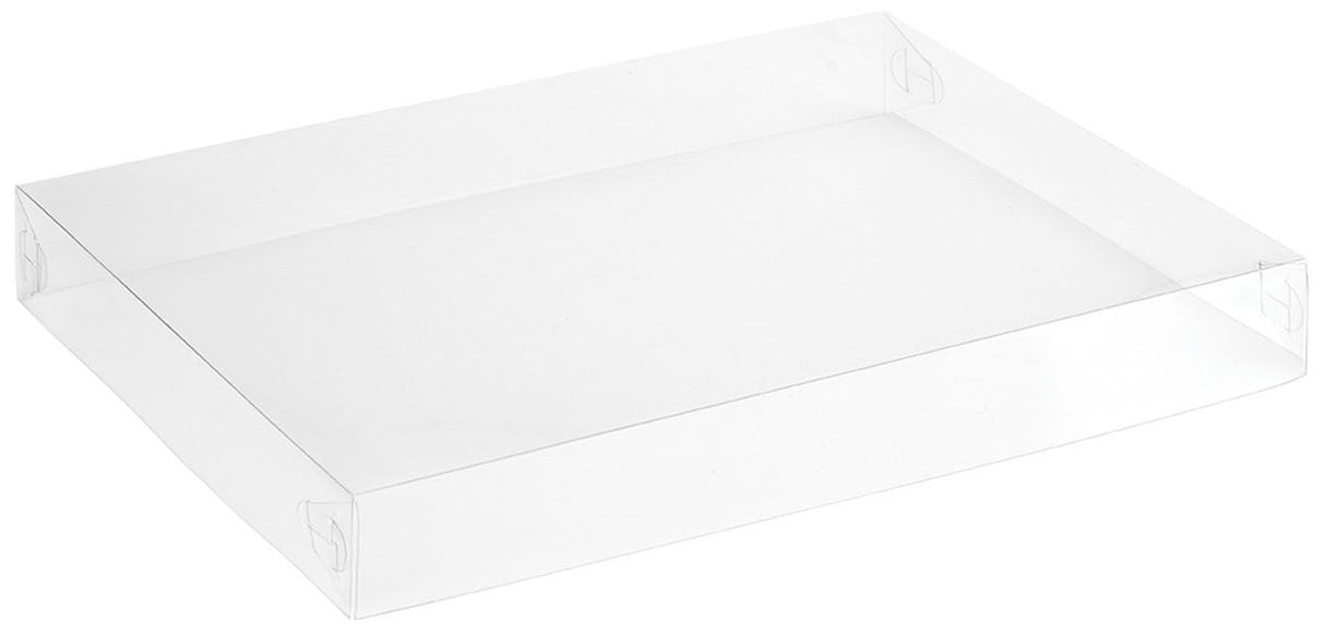 Clear - Decorative Tray - Lid - 12 x 9 x 1-1/2"