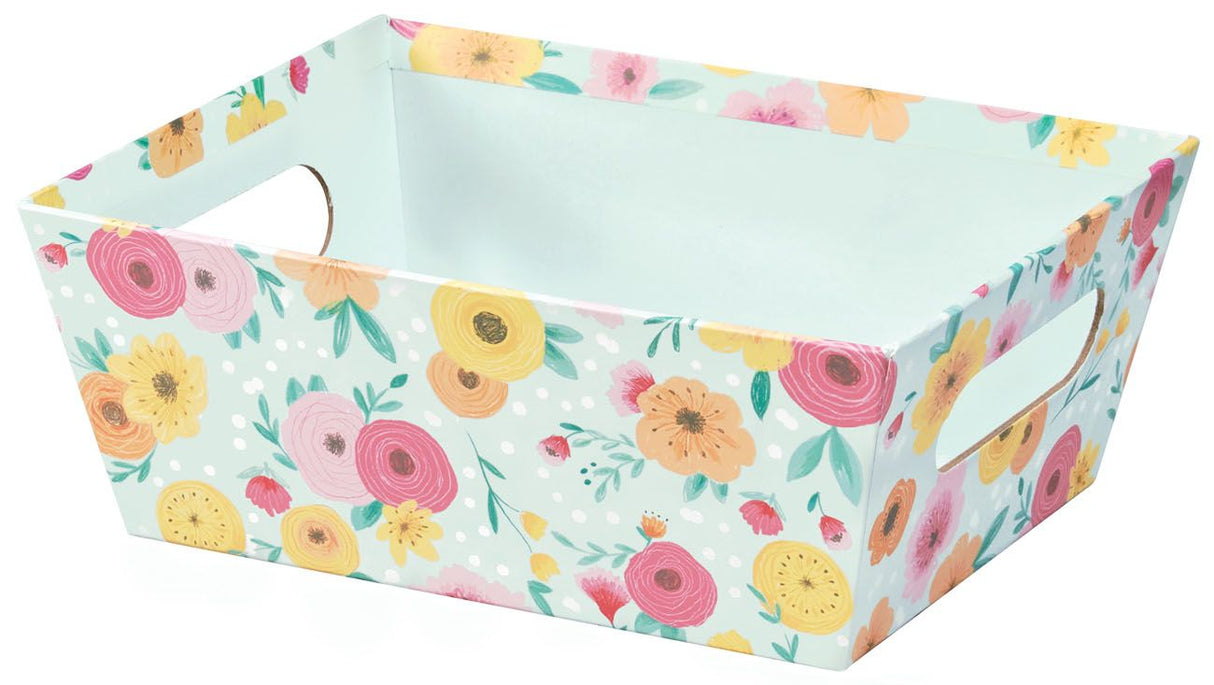 Floral Mint - Market Tray - 9 x 7 x 3-1/2"