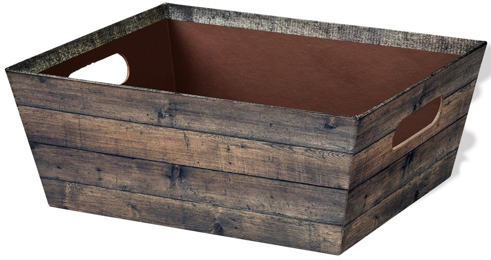Rustic Wood - Market Tray - 12 x 9-1/2 x 4-1/2"