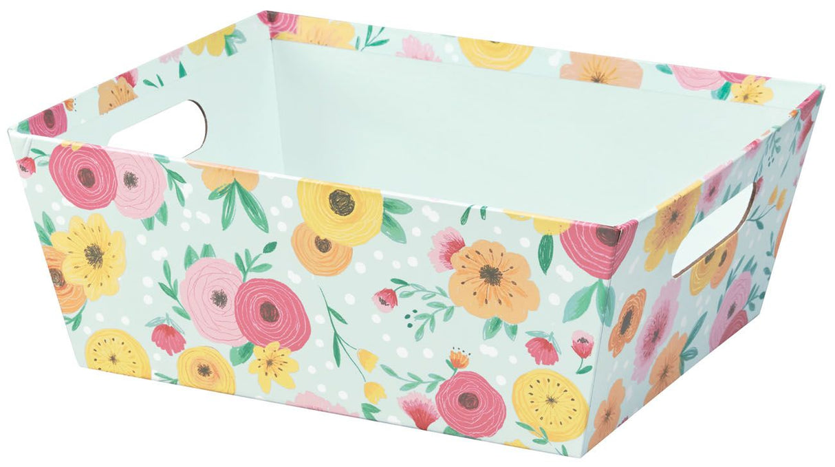 Floral Mint - Market Tray - 12 x 9-1/2 x 4-1/2"