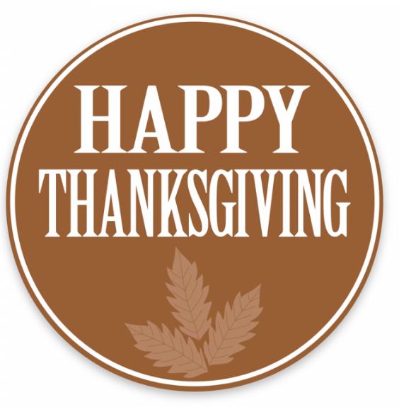 Thanksgiving - Decorative Label - 2" Round