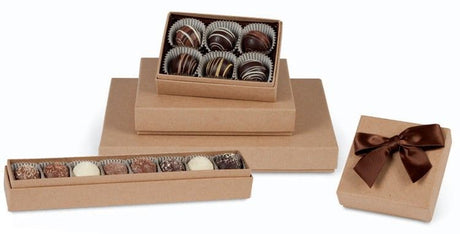 Kraft - Rectangle Set Up Candy Box - (12 Pc.) 6-3/8 x 4-3/4 x 1-3/16"